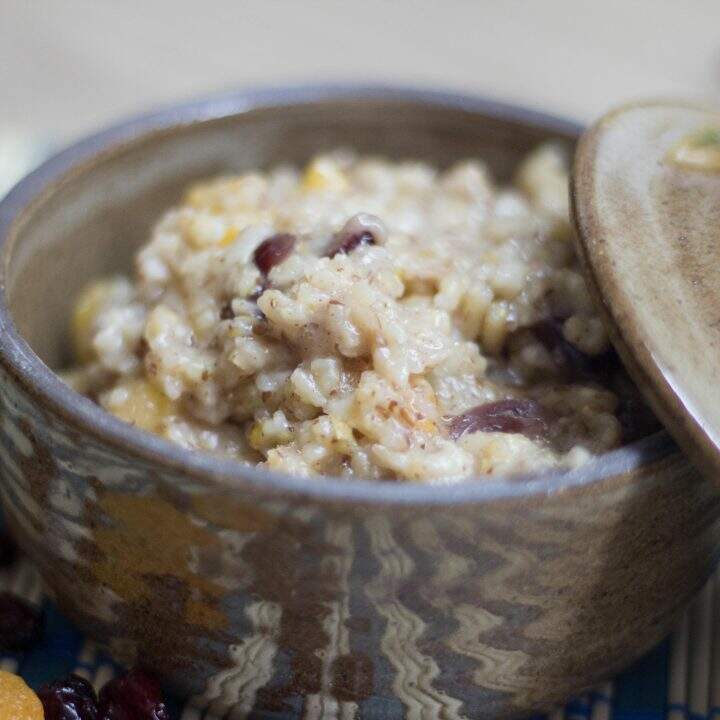 Sweet Breakfast Bowl Horizontal Close-Up