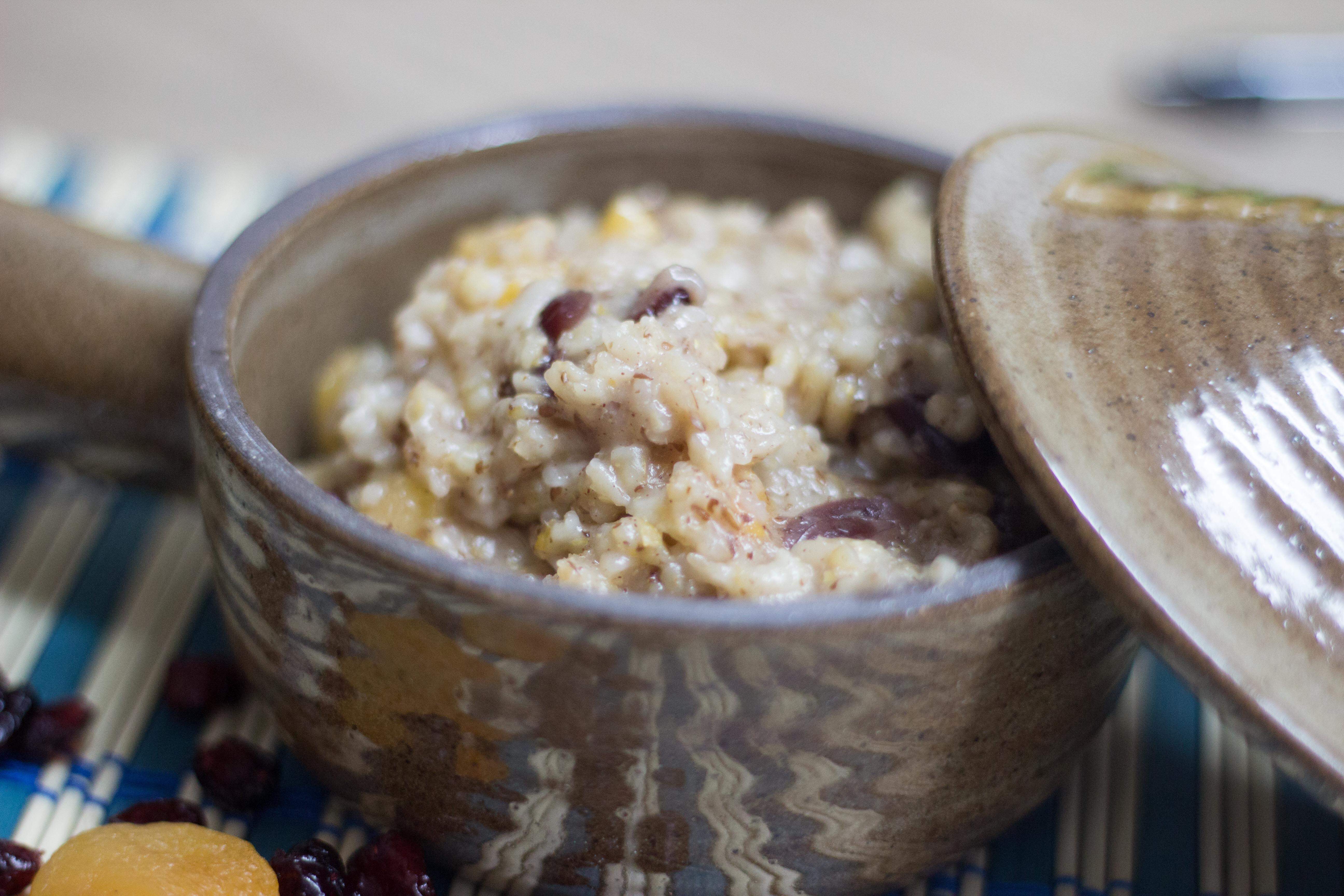 Sweet Breakfast Bowl Horizontal Close-Up