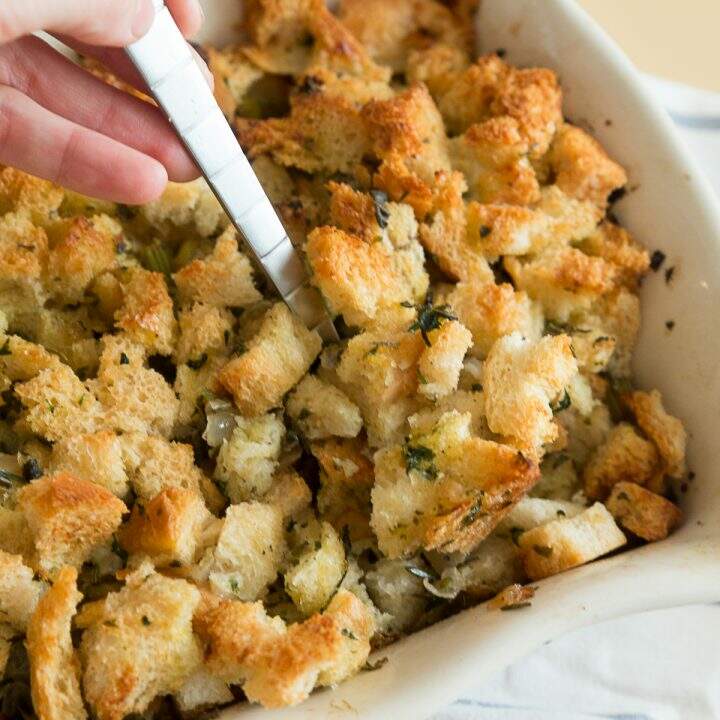 Make Ahead Herb Stuffing