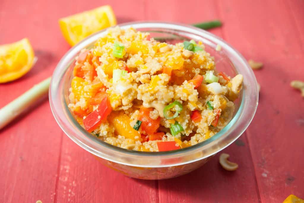Orange Cashew Quinoa with a Zesty, Healthy, Crunch! Call Me Betty