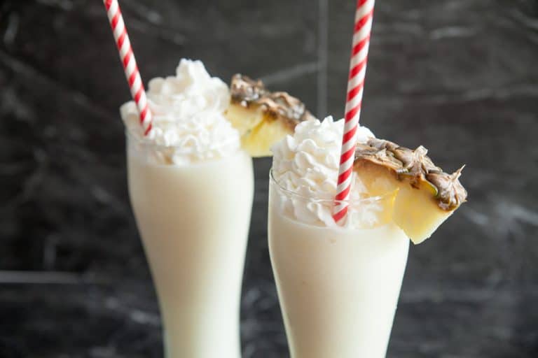 Non-Alcoholic Piña Colada (with homemade coco lópez)