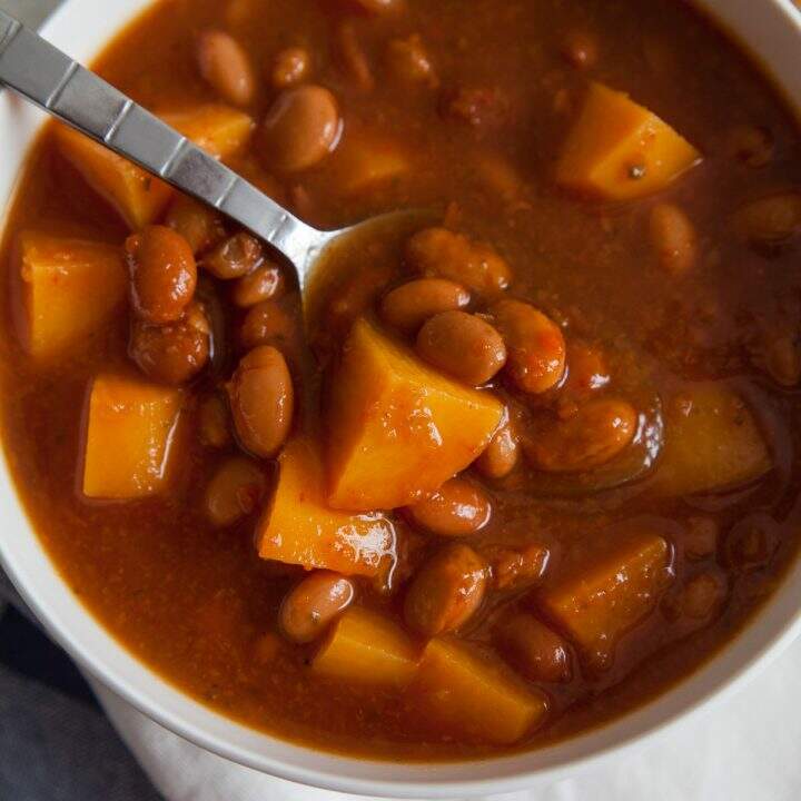 Stewed Puerto Rican Beans and Domplines