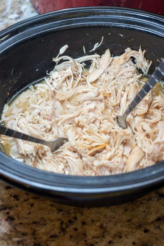 Shredded Chicken in slow cooker