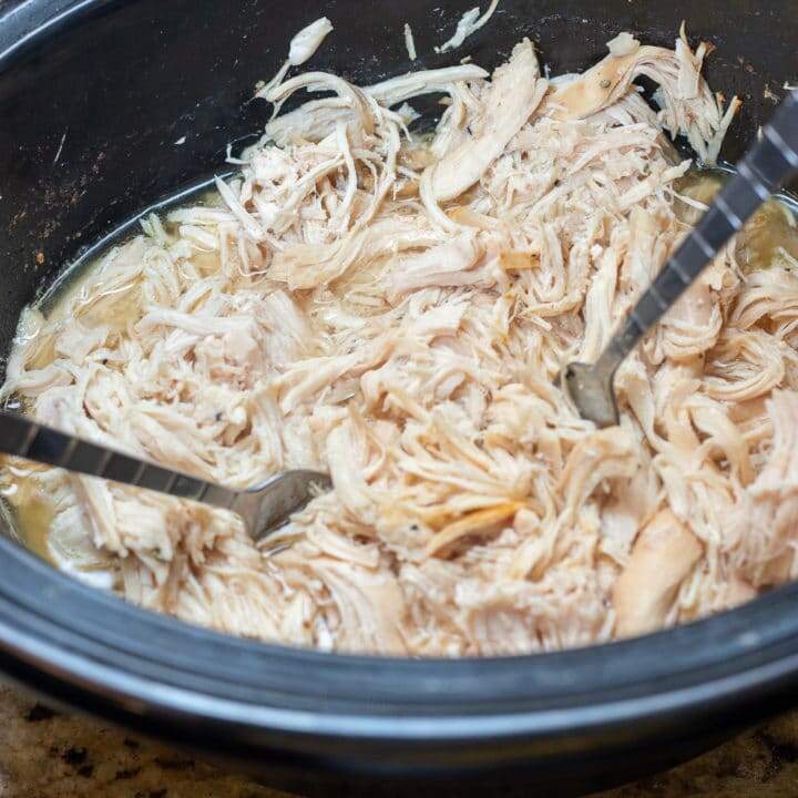 Shredded Chicken in slow cooker