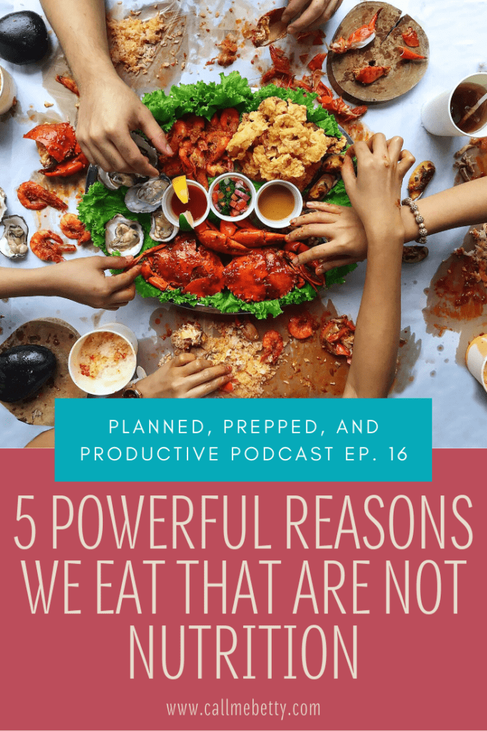 The diet industry would have us believe that food is fuel and only fuel...here are 5 OTHER reasons we eat that just as valid as nutrition.