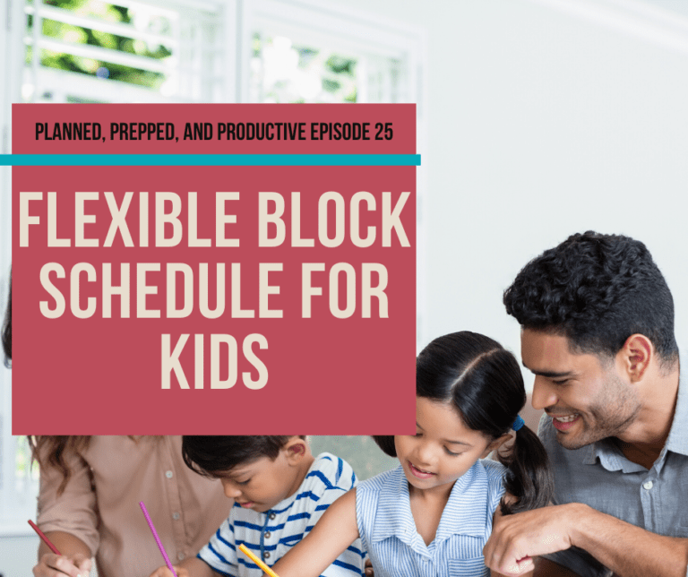#26 Flexible Block Schedule for young kids and toddlers