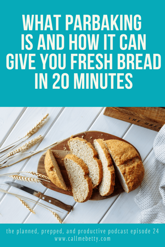 Homemade bread can be easy if you plan ahead, parbaking allows you to store homemade bread in your freezer and serve it in a way that tastes like it was baked fresh that day.