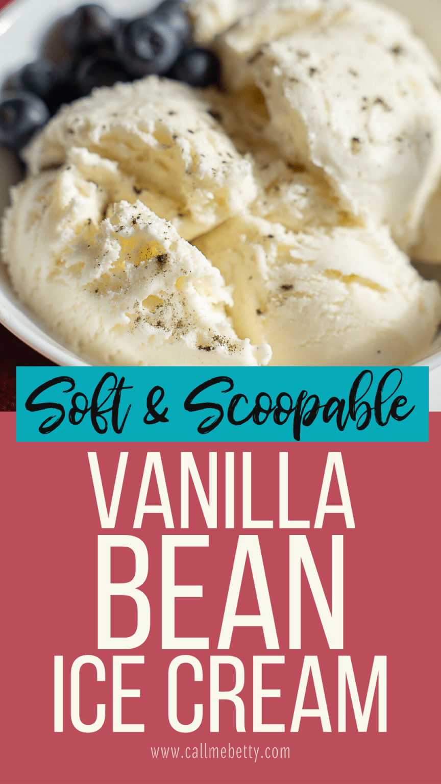 Homemade salted vanilla bean ice cream | Call Me Betty