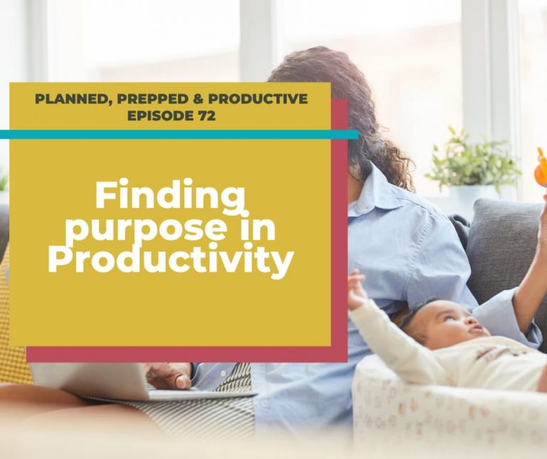 Finding purpose in productivity